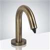 Fontana Sensor Deck Mount Commercial Soap Dispenser In Antique Brass Finish